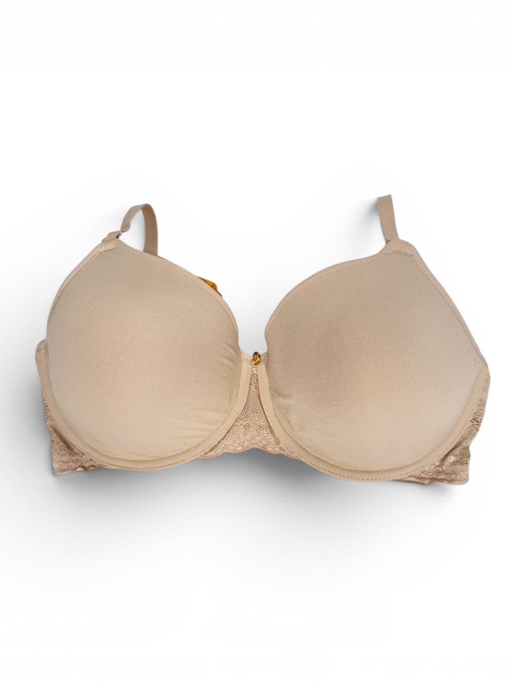 Natori Beige Padded Wired Lace Bra Size 32DD